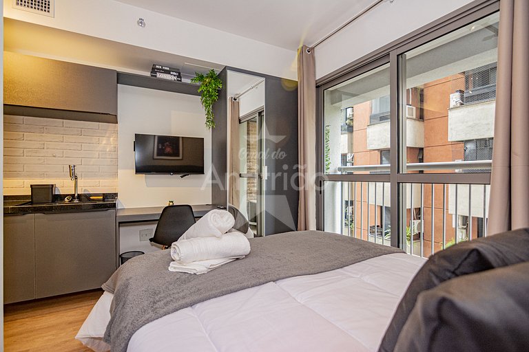 Studios com A/C perto do Parque Ibirapuera