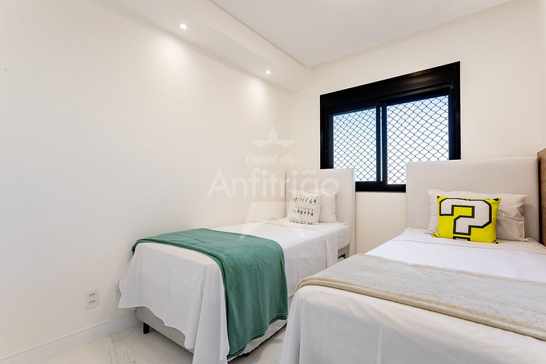 Apê 17º andar, vista da cidade em resort com A/C