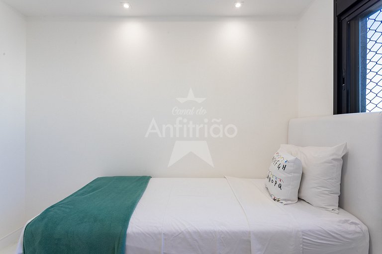 Apê 17º andar, vista da cidade em resort com A/C