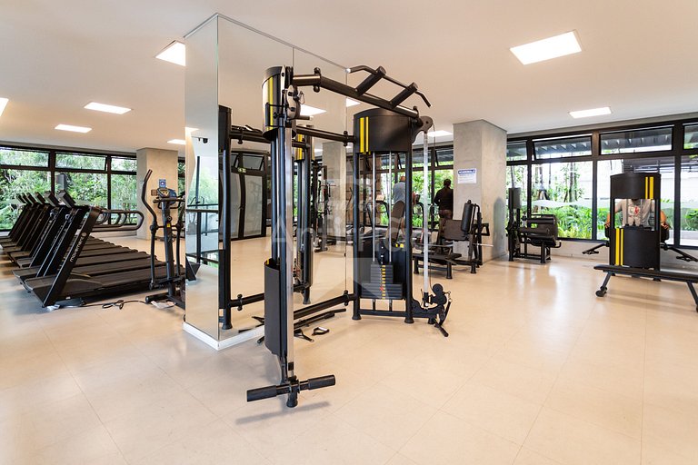 Apê 17º andar, vista da cidade em resort com A/C