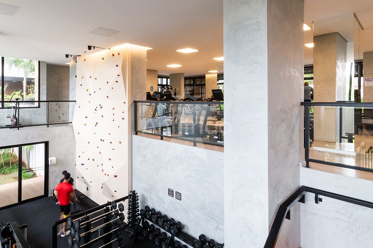 Apê 17º andar, vista da cidade em resort com A/C