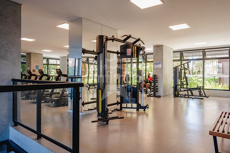 Apê 17º andar, vista da cidade em resort com A/C