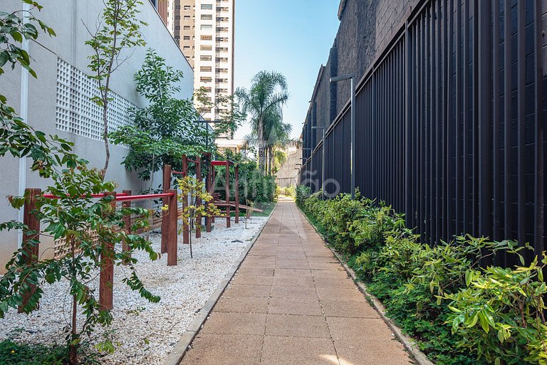 Apê 17º andar, vista da cidade em resort com A/C