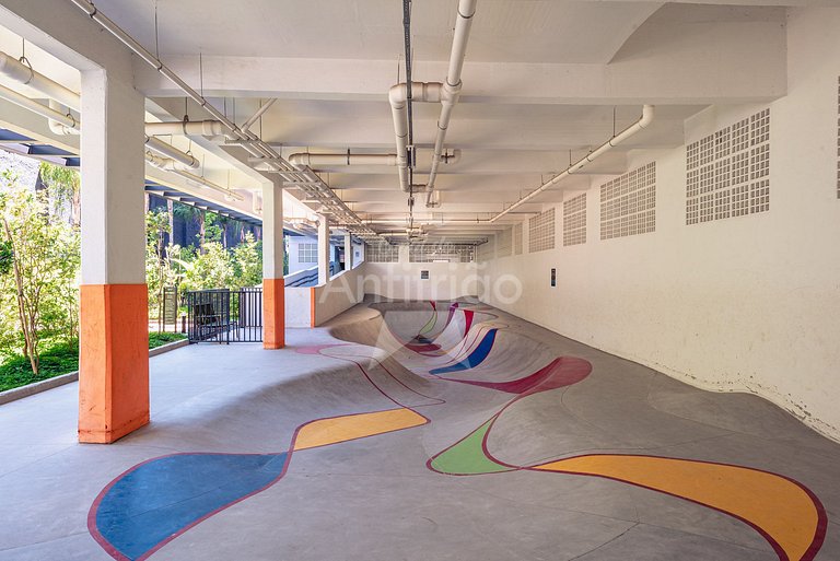 Apê 17º andar, vista da cidade em resort com A/C