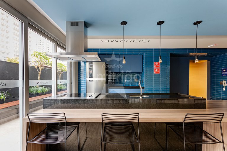 Studio modernex ao Allianz Parque c/ ar cond.