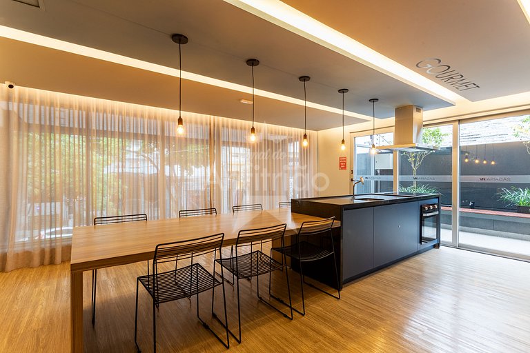 Studio modernex ao Allianz Parque c/ ar cond.