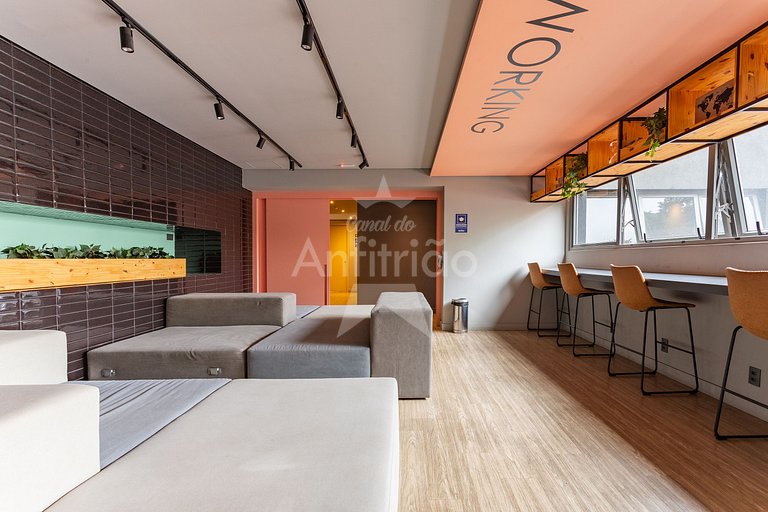 Studio modernex ao Allianz Parque c/ ar cond.