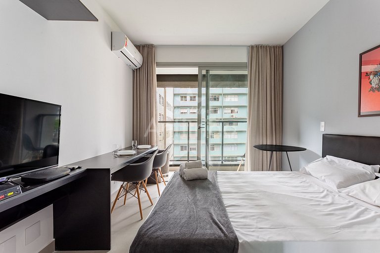 Studio modernex ao Allianz Parque c/ ar cond.
