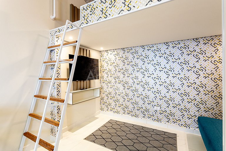 Vilinha Boituva | Mini loft com mezanino 4 pessoas