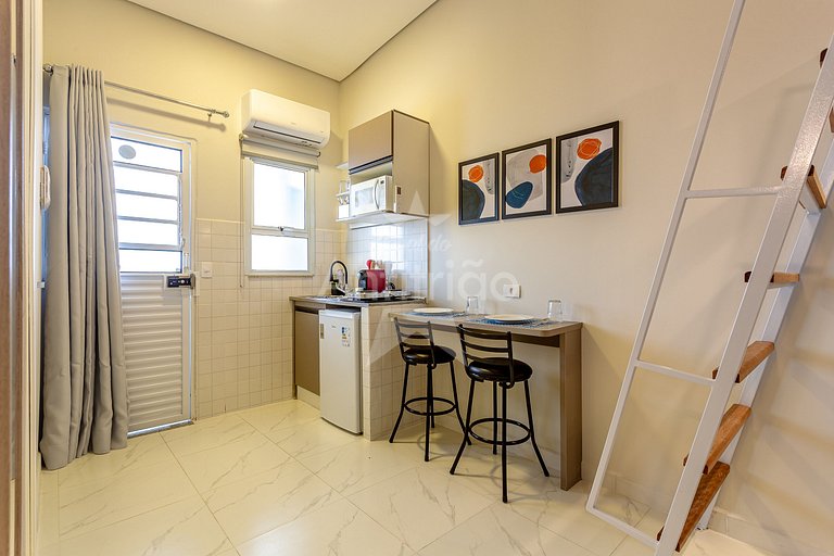 Vilinha Boituva | Mini loft com mezanino 4 pessoas