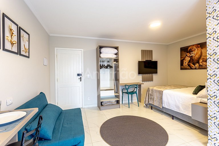 Vilinha Boituva | Apê varanda + ar e banheira hidro