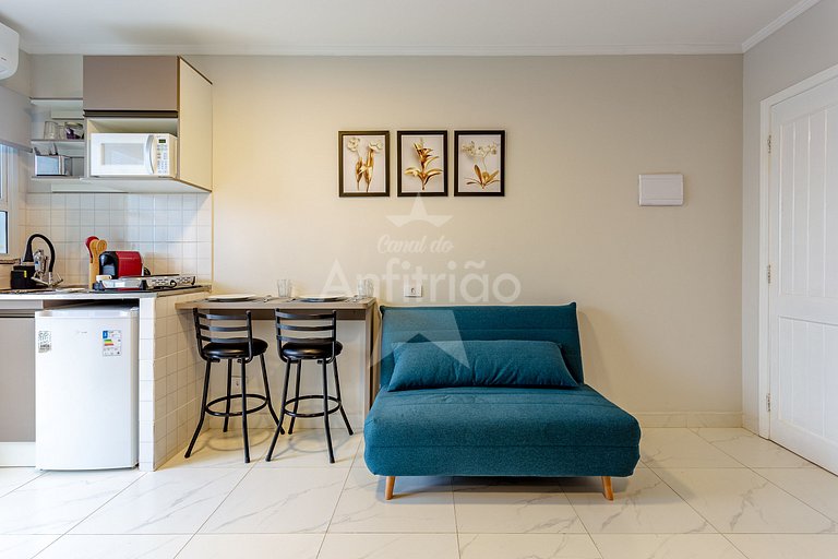 Vilinha Boituva | Apê varanda + ar e banheira hidro