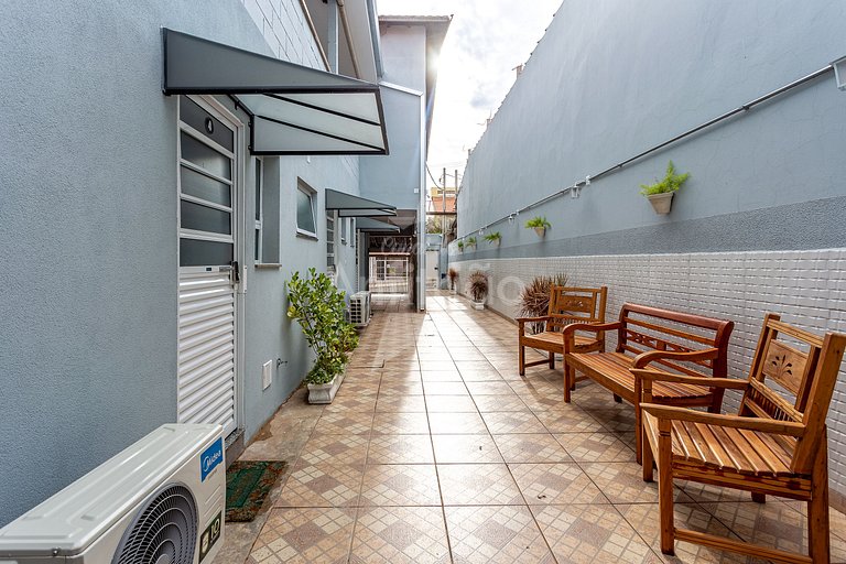 Vilinha Boituva | Lindo loft p/ 3 com A/C + sacada