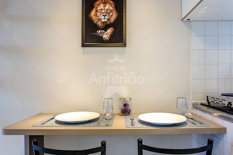 Vilinha Boituva | Lindo loft p/ 3 com A/C + sacada