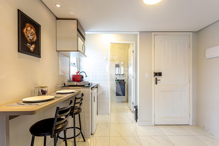 Vilinha Boituva | Lindo loft p/ 3 com A/C + sacada