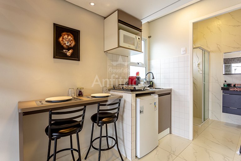 Vilinha Boituva | Lindo loft p/ 3 com A/C + sacada