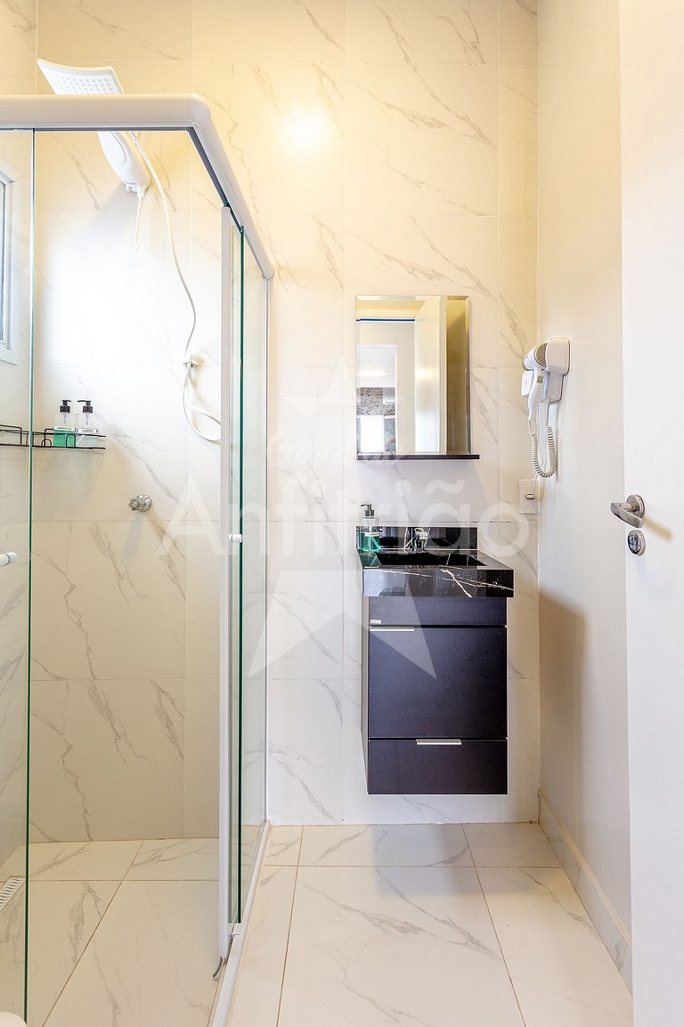 Vilinha Boituva | Lindo loft p/ 3 com A/C + sacada