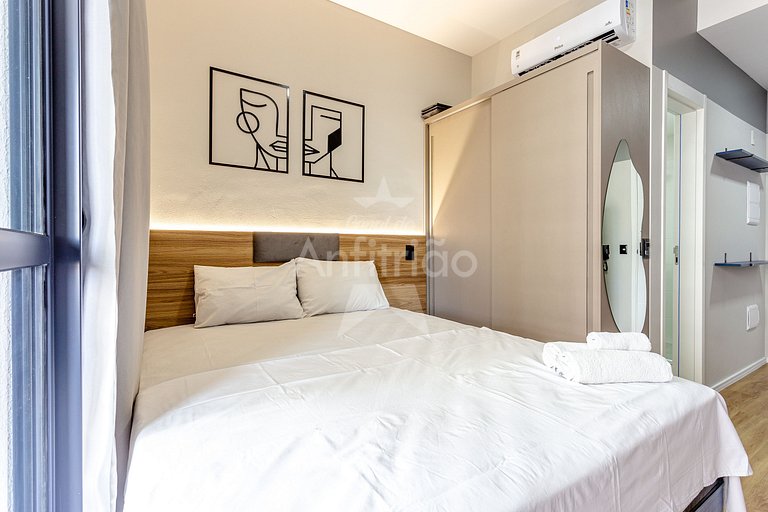 Studio a 300 m Allianz Parque com ar condicionado