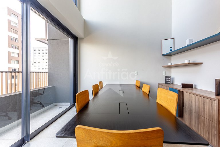 Studio a 300 m Allianz Parque com ar condicionado