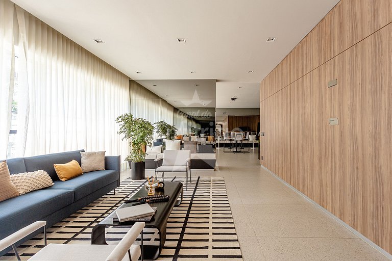 Studio a 300 m Allianz Parque com ar condicionado