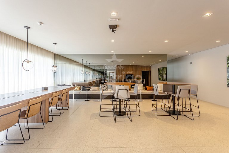 Studio a 300 m Allianz Parque com A/C 6x sem juros