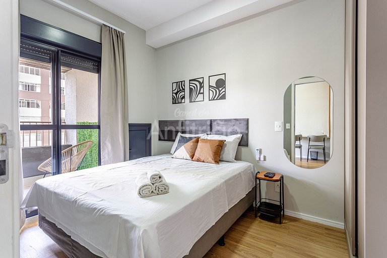 Apê top para 3 a 500 metros do Allianz com ar