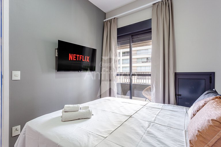 Apê top para 3 a 500 metros do Allianz com ar