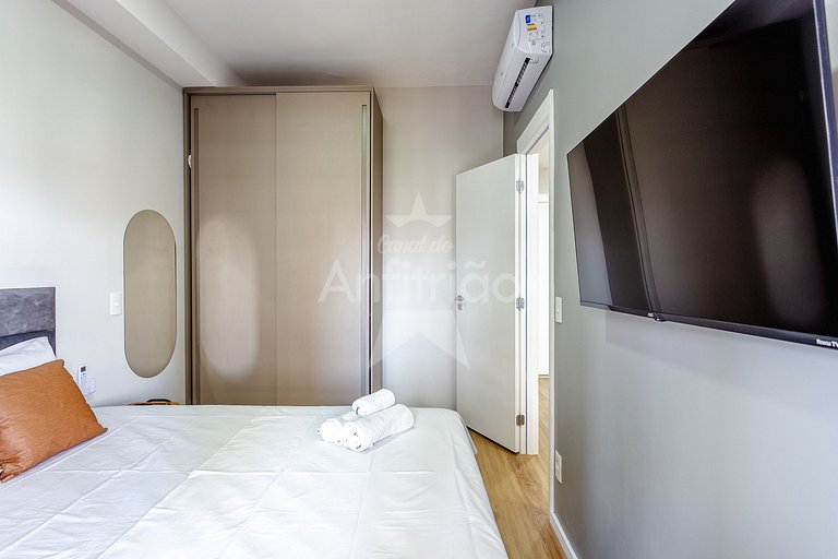 Apê top para 3 a 500 metros do Allianz com ar