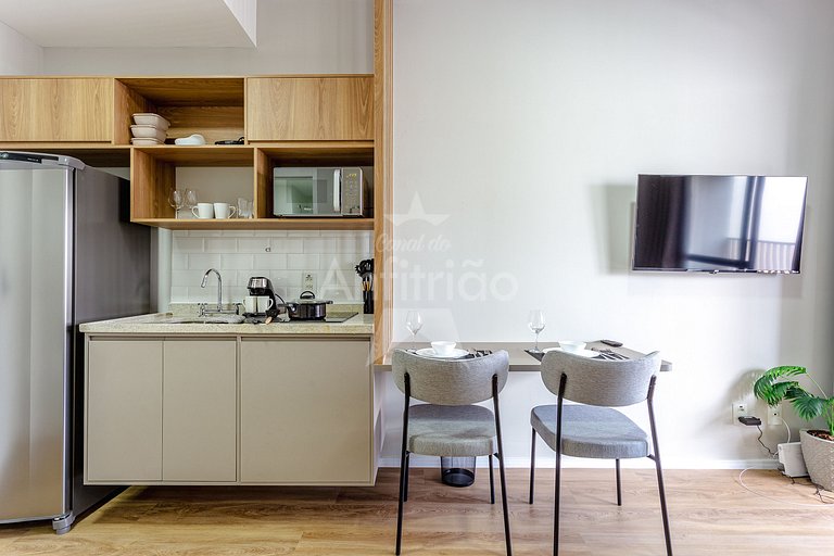 Apê top para 3 a 500 metros do Allianz com ar