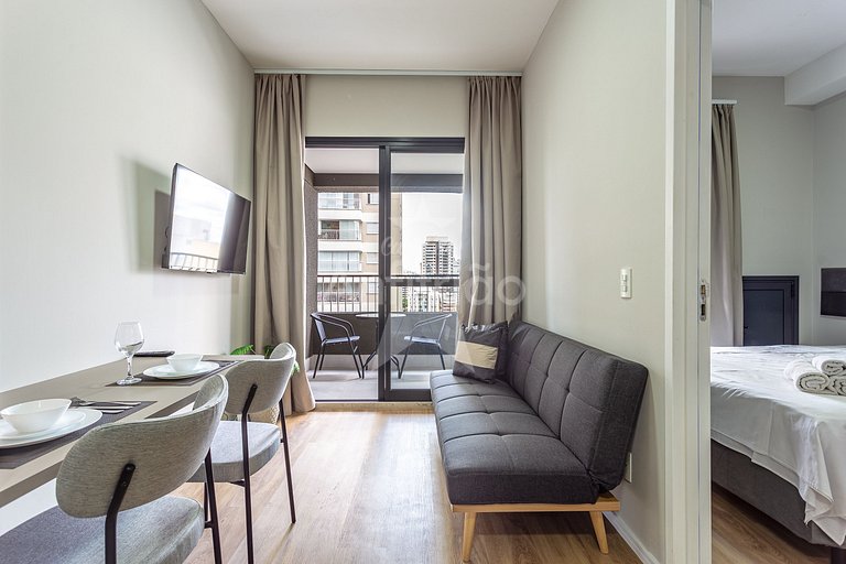 Apê top para 3 a 500 metros do Allianz com ar