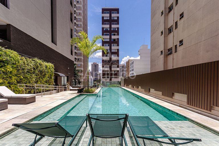 Apê top para 3 a 500 metros do Allianz com ar