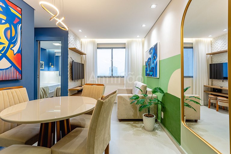 Apê de novela no 18º andar Allianz Parque