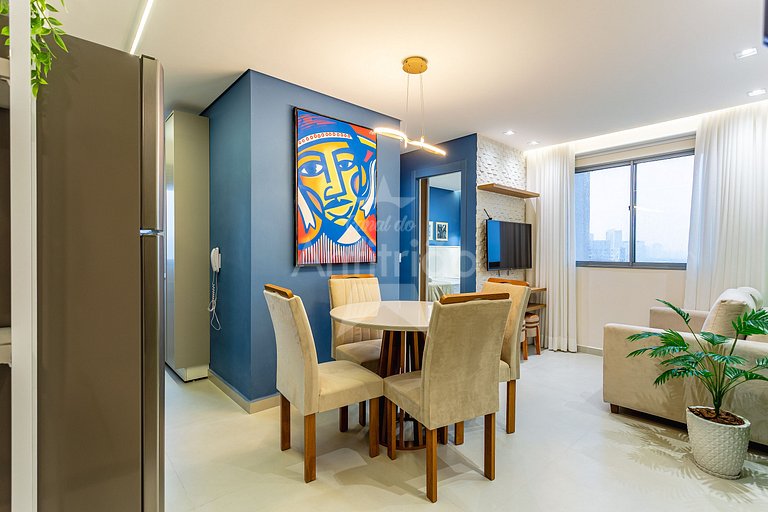 Apê de novela no 18º andar Allianz Parque