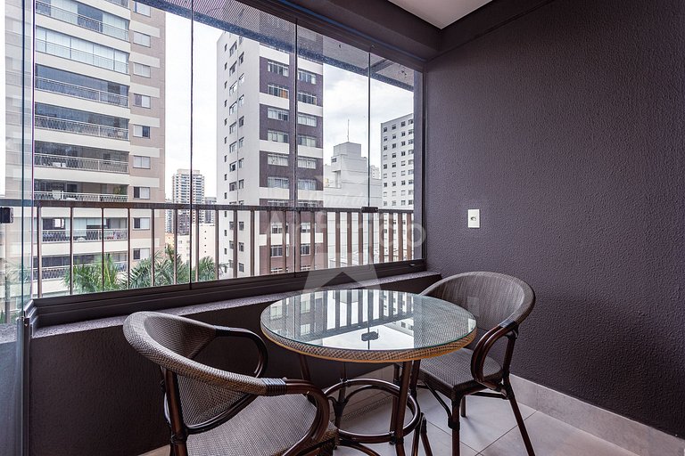 Studio próximo ao Allianz com ar condicionado