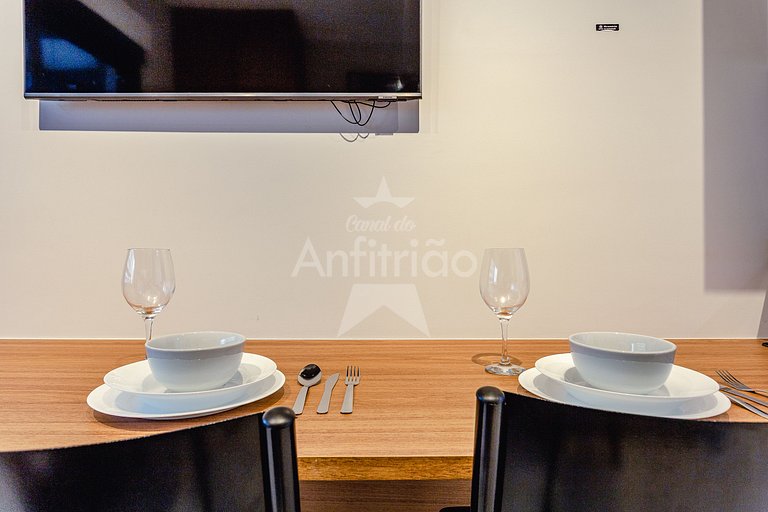 Studio próximo ao Allianz com ar condicionado