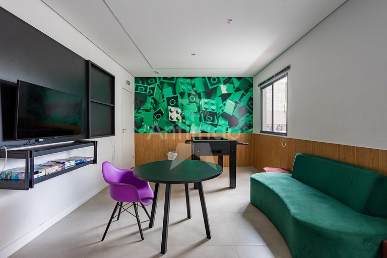 Apê de novela no 18º andar Allianz Parque