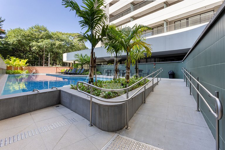 Studio 21° andar com super vista + A/C | 6x s/ juros