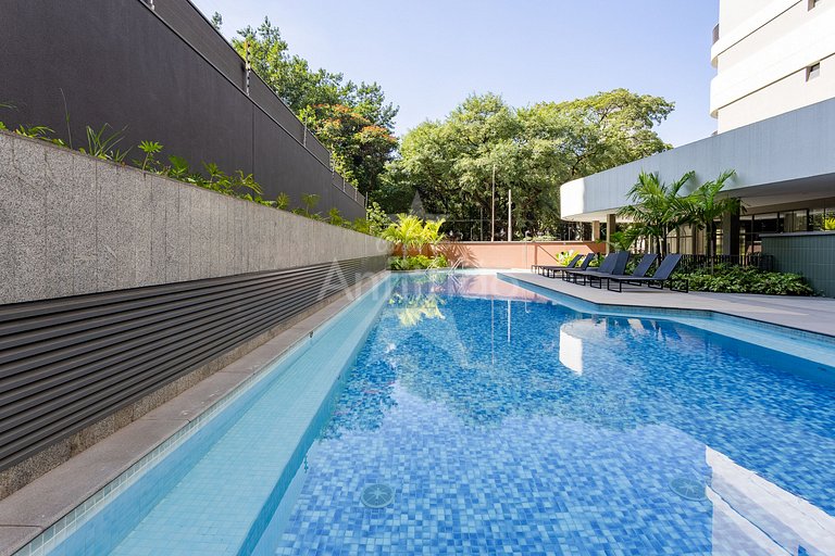 Studio 21° andar com super vista do alto + A/C