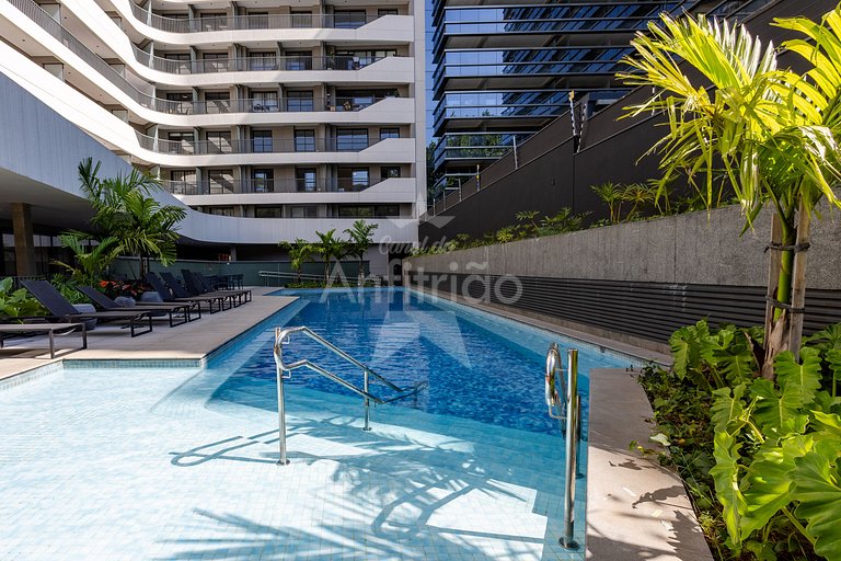 Studio 21° andar com super vista do alto + A/C