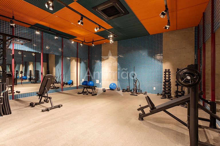 Studio 21° andar com super vista do alto + A/C