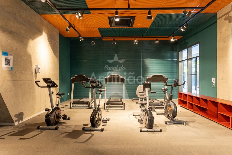 Studio 21° andar com super vista do alto + A/C