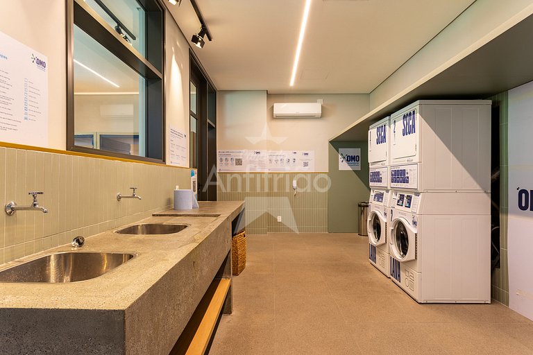 Studio 21° andar com super vista do alto + A/C