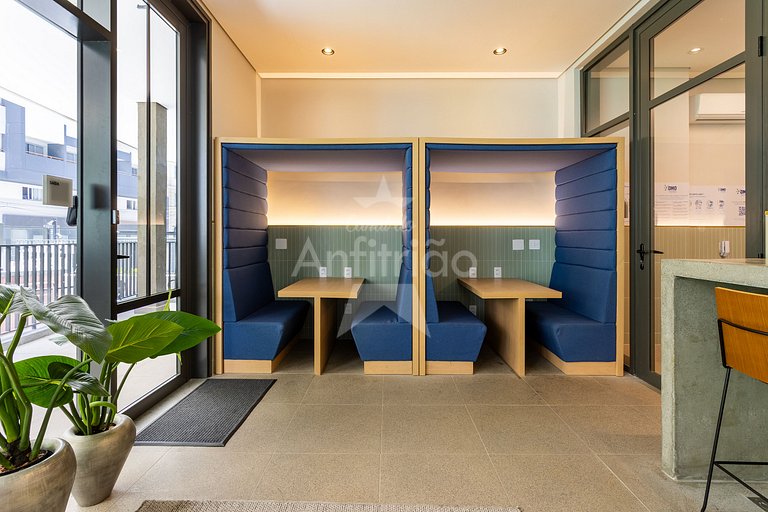 Studio 21° andar com super vista do alto + A/C