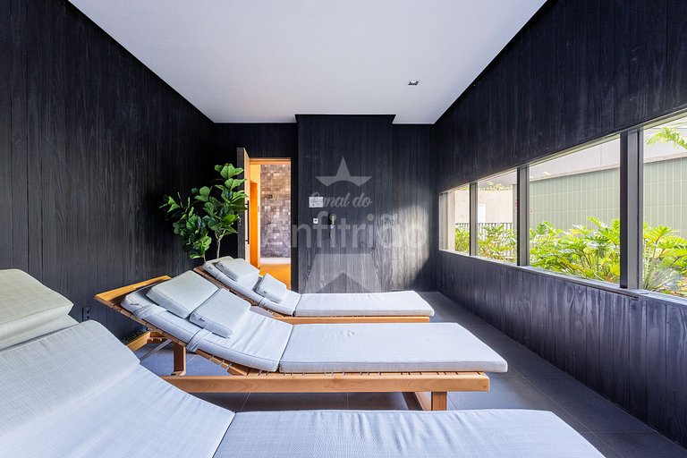 Studio 21° andar com super vista do alto + A/C