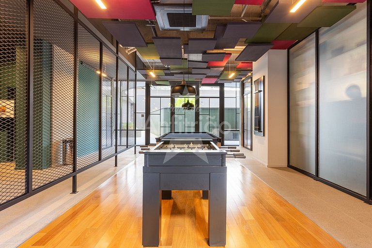 Studio 21° andar com super vista + A/C | 6x s/ juros
