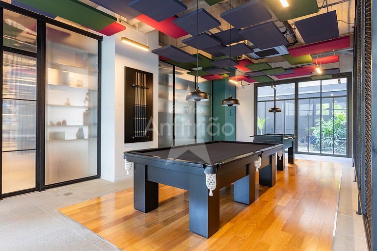 Studio 21° andar com super vista do alto + A/C