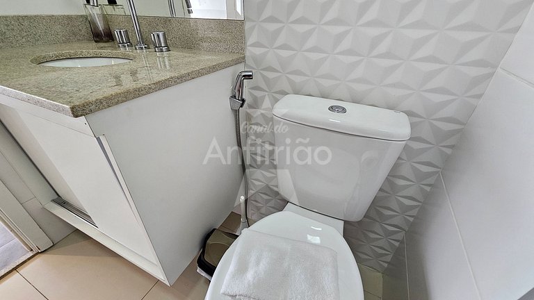 Studio Aurora perto de tudo com A/C + garagem