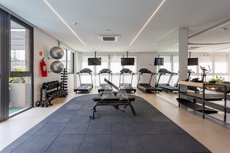 Studio na Liberdade com piscina, A/C e cowoking