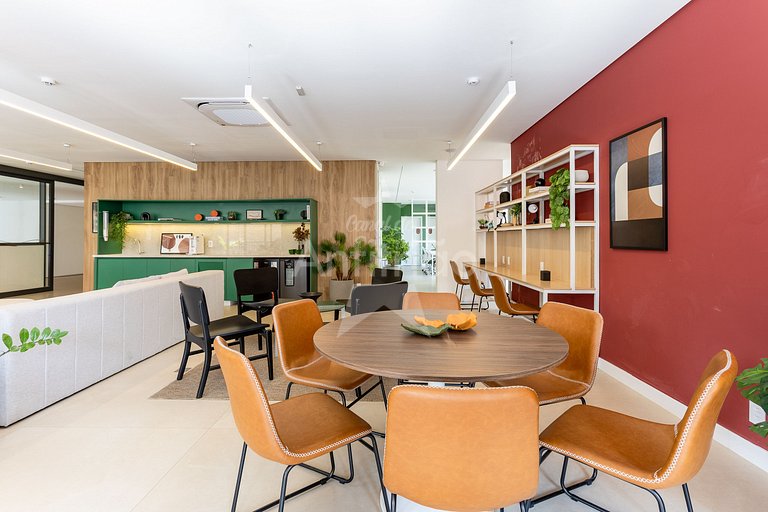 Studio na Liberdade com piscina, A/C e cowoking