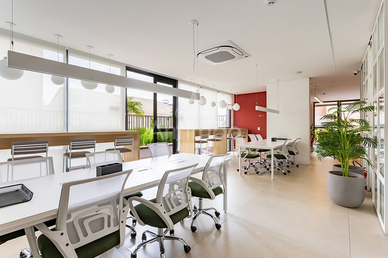 Studio na Liberdade com piscina, A/C e cowoking